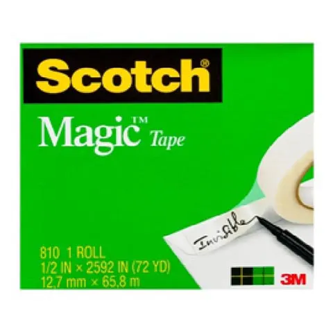 3M Scotch 810LC 1/2吋*72YD 隱形膠帶